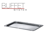 Buffet system - nerezový podnos s ozdobným okrajem