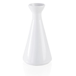 Váza kónická bílý porcelán