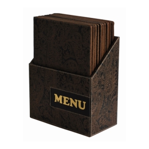 10x lístek jídelní Design Paisley - Menu Box ZDARMA