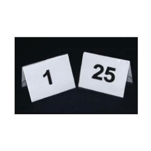 Cedulka na stůl s číslem akryl
